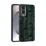 Per Samsung Galaxy S25 Edge 5G ABEEL Beast Pattern 6D Micro-Embossed MagSafe Custodia per telefono in vera pelle (verde)