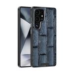 Per Samsung Galaxy S25 Ultra 5G ABEEL Beast Pattern 6D Micro-Embossed MagSafe Custodia per telefono in vera pelle (blu)
