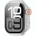 Per Apple Watch Series 6/5/4/SE/SE2 44mm Passa a Ultra 49mm Pellicola temperata Cassa per orologio con pulsante PC integrato (colore trasparente)
