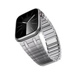 Per Apple Watch 46mm / 49mm / 45mm / 44mm One Bead Cinturino magnetico in acciaio inossidabile Milan (argento)