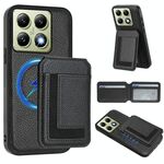 Per Xiaomi 14T CX01 Custodia per telefono con porta carte magnetico Magsafe staccabile (nero)