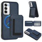 Per OPPO Reno12 Global CX01 Custodia per telefono con custodia magnetica Magsafe staccabile (blu scuro)