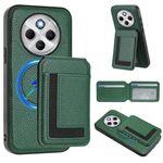 Per Redmi 14C 4G / 14R / A4 5G CX01 Custodia per telefono con custodia magnetica Magsafe staccabile (verde pavone)