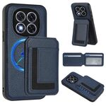 Per Redmi Note 14 Pro+ 5G CX01 Custodia per telefono con custodia magnetica Magsafe staccabile (blu scuro)