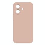 Per iPhone 16 Custodia per telefono in silicone liquido imitazione (rosa)