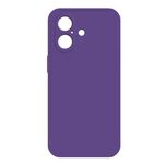 Per iPhone 16 Custodia per telefono in silicone liquido imitazione (viola scuro)