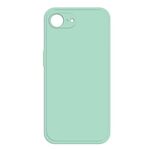 Per iPhone 16e Custodia per telefono in silicone liquido imitazione (ciano chiaro)