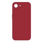 Per iPhone 16e Custodia per telefono in silicone liquido imitazione (rosso scuro)