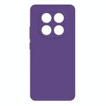 Per Redmi Note 14 Pro+ 5G Custodia per telefono in silicone liquido imitazione (viola scuro)