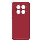 Per Redmi Note 14 Pro+ 5G Custodia per telefono in silicone liquido imitazione (rosso scuro)
