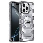 Per iPhone 16 Pro Max wlons Explorer Series PC Hybrid TPU MagSafe Custodia magnetica (grigio)