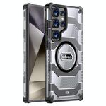 Per Samsung Galaxy S24 Ultra 5G wlons Explorer Series PC Hybrid TPU MagSafe Custodia magnetica (nero)