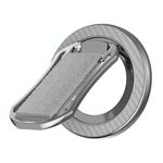 Supporto per telefono MagSafe con anello magnetico pieghevole da polso multifunzionale (grigio)