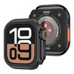 Per Apple Watch Series 10 46mm cambia in Ultra 49mm cassa in lega di zinco (nero)