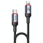 Cavo dati di ricarica Yesido CA182 PD27W 3A USB-C / Type-C a 8 pin, lunghezza: 1,2 m (nero)