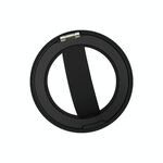 RK-X39 Mini Supporto per cellulare con fibbia ad anello magnetico in silicone (nero)