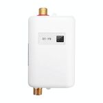 Scaldabagno elettrico senza serbatoio da 3000 W per cucina e bagno, spina USA (bianco)