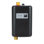 Scaldabagno elettrico senza serbatoio da 3000 W per cucina e bagno, spina USA (nero)