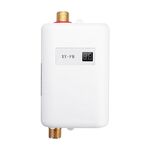 Scaldabagno elettrico senza serbatoio da 3000 W per cucina e bagno, spina AU (bianco)