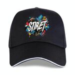 Cappello con visiera in poliestere e cotone con fibbia in acciaio, stampa su richiesta (nero)