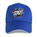 Cappello con visiera in poliestere e cotone con fibbia in acciaio, stampa su richiesta (blu)