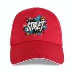 Cappello con visiera in poliestere e cotone con fibbia in acciaio, stampa su richiesta (rosso)