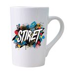 Tazza in ceramica bianca conica Tazza per l'acqua Stampa personalizzata su richiesta (stampe colorate)