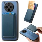 Per OPPO Find X8 Pro Retro Magsafe Card Bag PU Cover posteriore Custodia per telefono (blu)