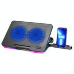 Supporto di raffreddamento per notebook con angolo regolabile NF250, doppia ventola, tappetino di raffreddamento per laptop