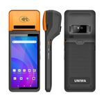 UNIWA V4P Standard Edition, telefono POS palmare intelligente Android 13 NFC da 6 pollici con stampante termica, 3 GB + 16 GB, Unisoc SC9863a Octa Core, rete: 4G (nero)