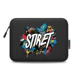 HAWEEL Stampa su richiesta Custodia per tablet da 11 pollici con cerniera Borsa ventiquattrore per tablet da 9,7-11,0 pollici (nero)