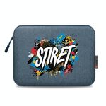 HAWEEL Stampa su richiesta Custodia per tablet da 11 pollici con cerniera Borsa ventiquattrore per tablet da 9,7-11,0 pollici (blu scuro)