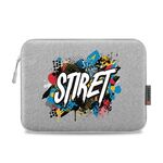 HAWEEL Stampa su richiesta Custodia per tablet da 11 pollici con cerniera Borsa ventiquattrore per tablet da 9,7-11,0 pollici (grigio)