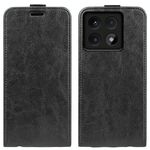 Per Xiaomi 14T R64 Texture Custodia per telefono in pelle con flip verticale singolo (nero)