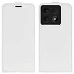 Per Xiaomi 14T Pro R64 Texture Custodia per telefono in pelle con flip verticale singolo (bianco)