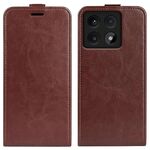 Per Xiaomi 14T Pro R64 Texture Custodia per telefono in pelle con flip verticale singolo (marrone)