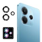 Per Redmi Note 14 4G Global ENKAY Hat-Prince 9H Obiettivo della fotocamera posteriore Pellicola in vetro temperato in lega di alluminio (nero)