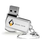 Unità flash USB 2.0 rotante in metallo Stampa su richiesta, memoria: 16 GB (BRANN OSUM)