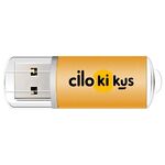 Unità flash USB 2.0 in metallo colorato Stampa su richiesta, memoria: 16 GB (giallo)