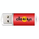 Unità flash USB 2.0 in metallo colorato Stampa su richiesta, memoria: 32 GB (rosso)