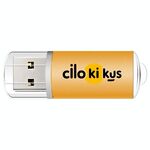 Unità flash USB 2.0 in metallo colorato Stampa su richiesta, memoria: 32 GB (giallo)