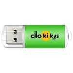 Unità flash USB 2.0 in metallo colorato Stampa su richiesta, memoria: 64 GB (verde)