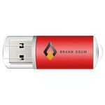 Unità flash USB 2.0 in metallo colorato Stampa su richiesta, memoria: 32 GB (rosso)