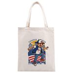 Borsa a mano in tela stampata da ragazzo, stampa su richiesta, dimensioni: 25x20 cm (beige)