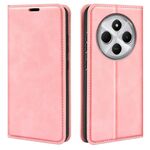 Per Xiaomi Redmi 14C 4G Retro-skin Custodia in pelle con ventosa magnetica (rosa)