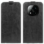 Per Xiaomi Redmi Note 14 Pro+ 5G R64 Texture Custodia per telefono in pelle con flip verticale singolo (nero)