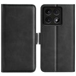 Per Xiaomi 14T Custodia per telefono in pelle con fibbia magnetica orizzontale a doppio lato (nero)