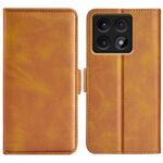 Per Xiaomi 14T Custodia per telefono in pelle con fibbia magnetica orizzontale a doppio lato (giallo)