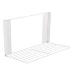 Mensola per vestiti sporchi da bagno, per lavatrice, pieghevole laterale, da parete, organizer per vestiti (bianco)
