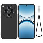 Per OPPO Find X8 Pro Custodia antiurto in silicone liquido Pure Color (nero)